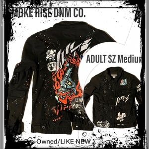 SMOKE RISE DNM CO. DENIM JACKET LOTS OF BLING AND EMBROIDERED